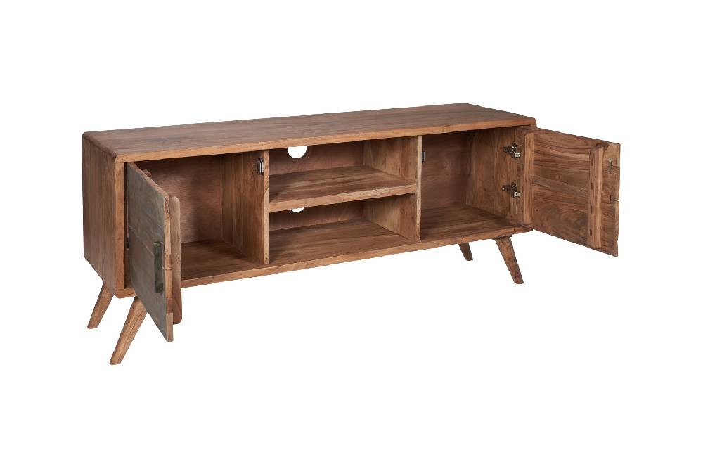 Novità Home Menphis - porta tv con due sportelli in legno Offerta migliore