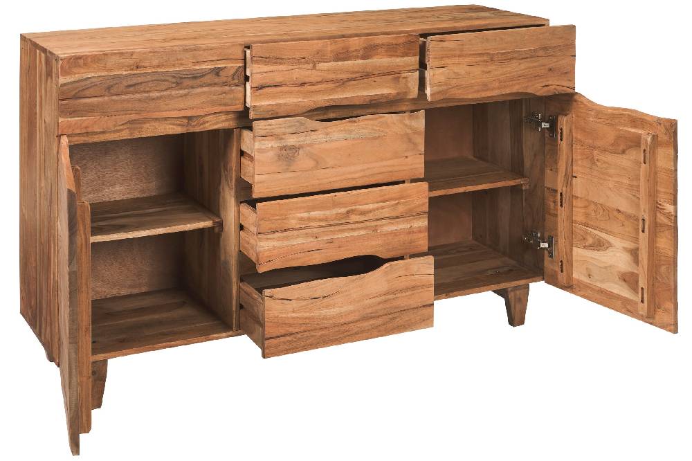 Novità Home Maui - credenza 2 sportelli 6 cassetti Offerte giornaliere