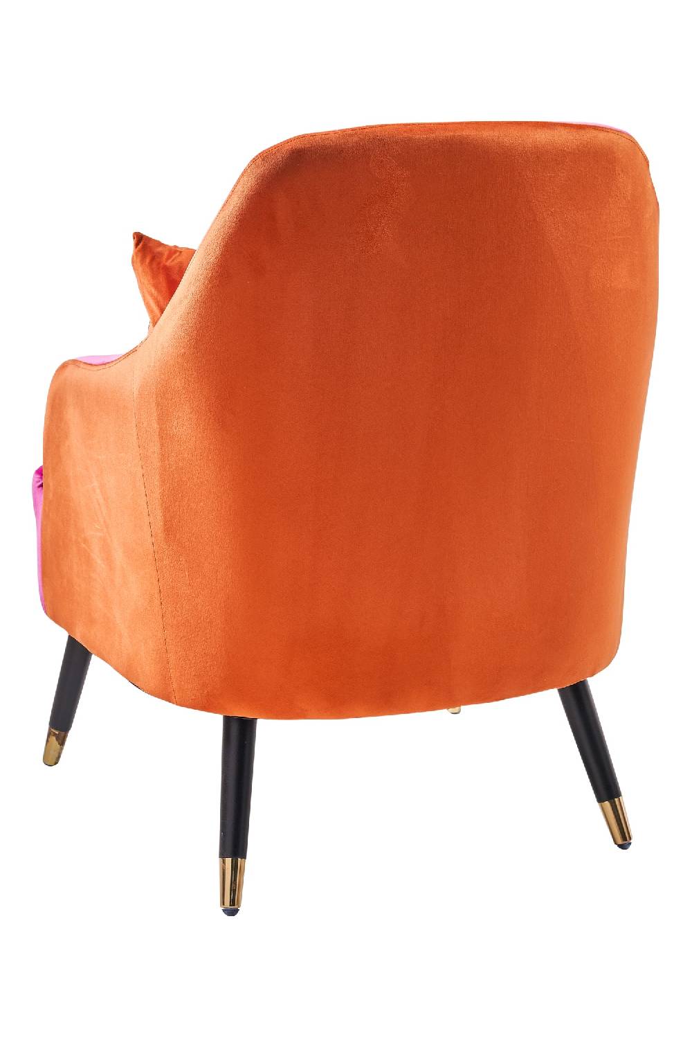 Novità Home Mariarosa - poltrona doppio colore con cuscino orange Prezzo basso