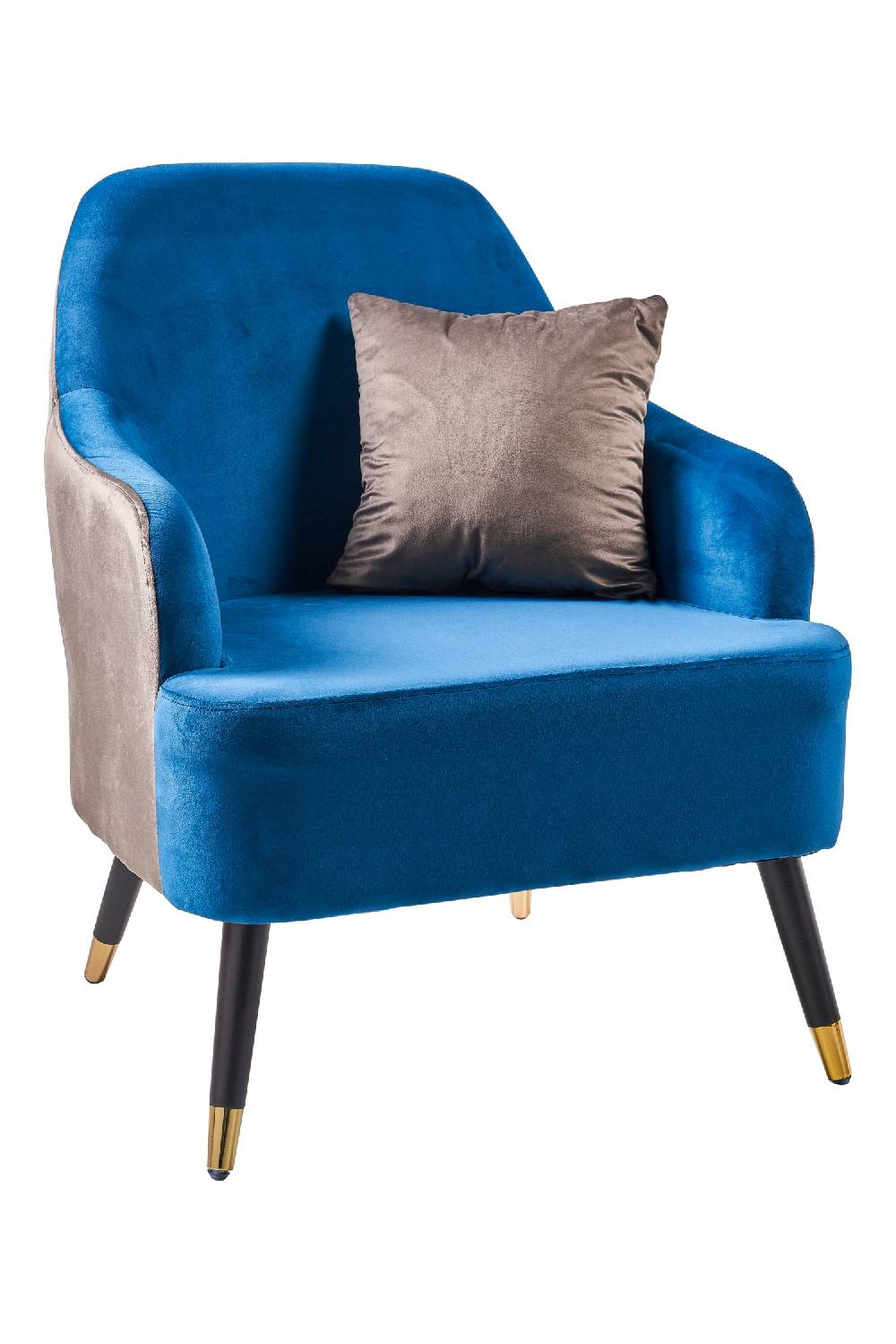 Novità Home Mariaceleste - poltrona doppio colore con cuscino grigio Super Saving Price