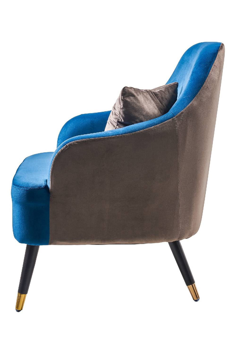 Novità Home Mariaceleste - poltrona doppio colore con cuscino grigio Super Saving Price