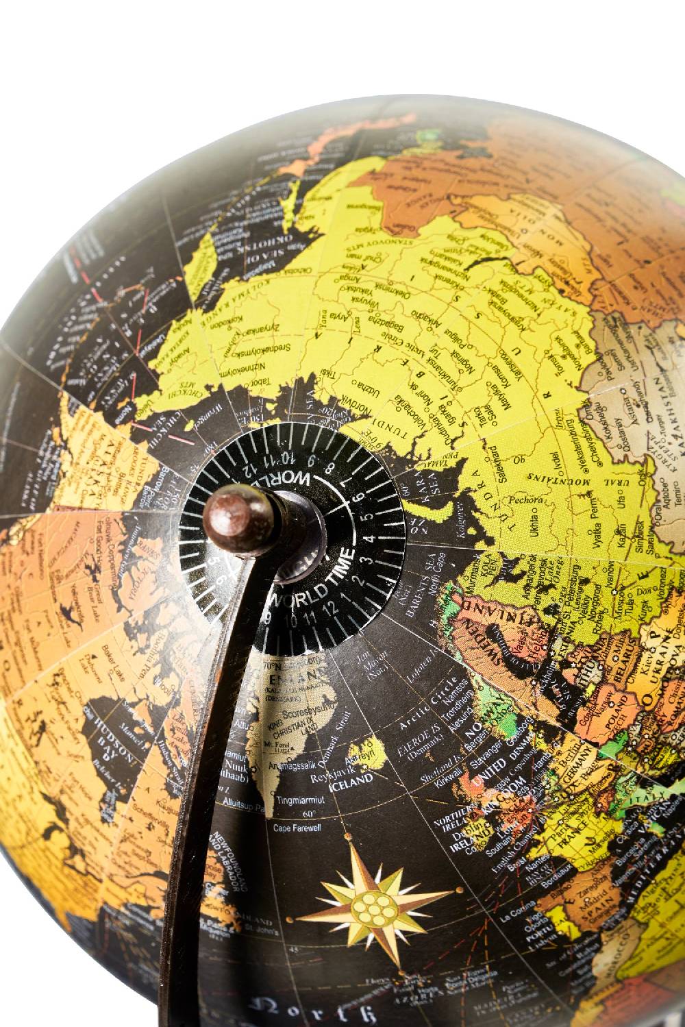 Novità Home Mappamondo - globo nero base metallo brunito Ritorno libero