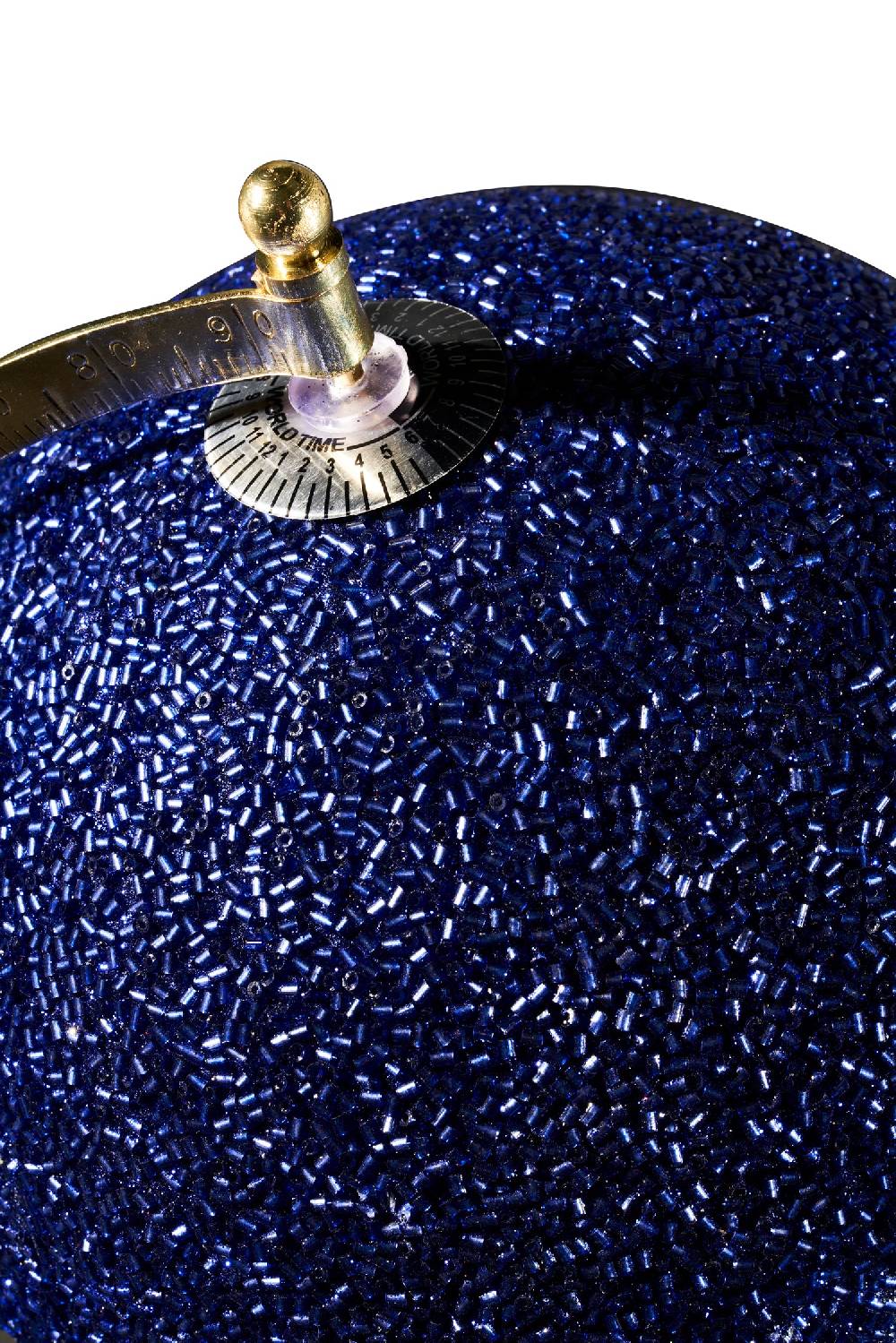 Novità Home Mappamondo - globo glitter blue argento base metallo dorato Ultimi tre giorni