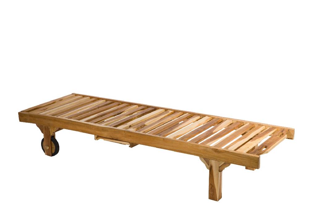 Novità Home Lettino prendisole in legno Esporta salva