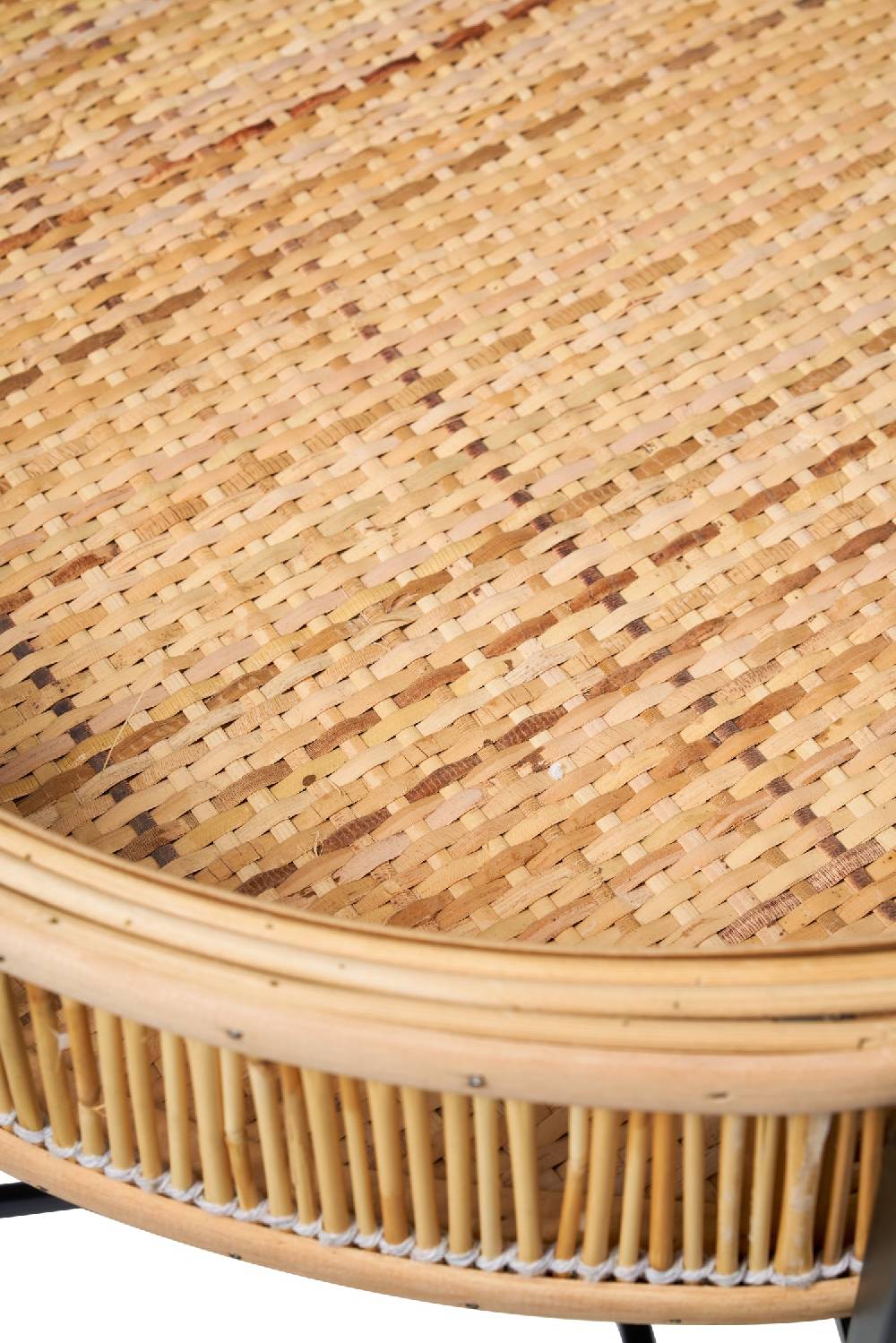 Novità Home Kyoto - pliant vassoio tondo in bambu con gambe in ferro Consegna Veloce
