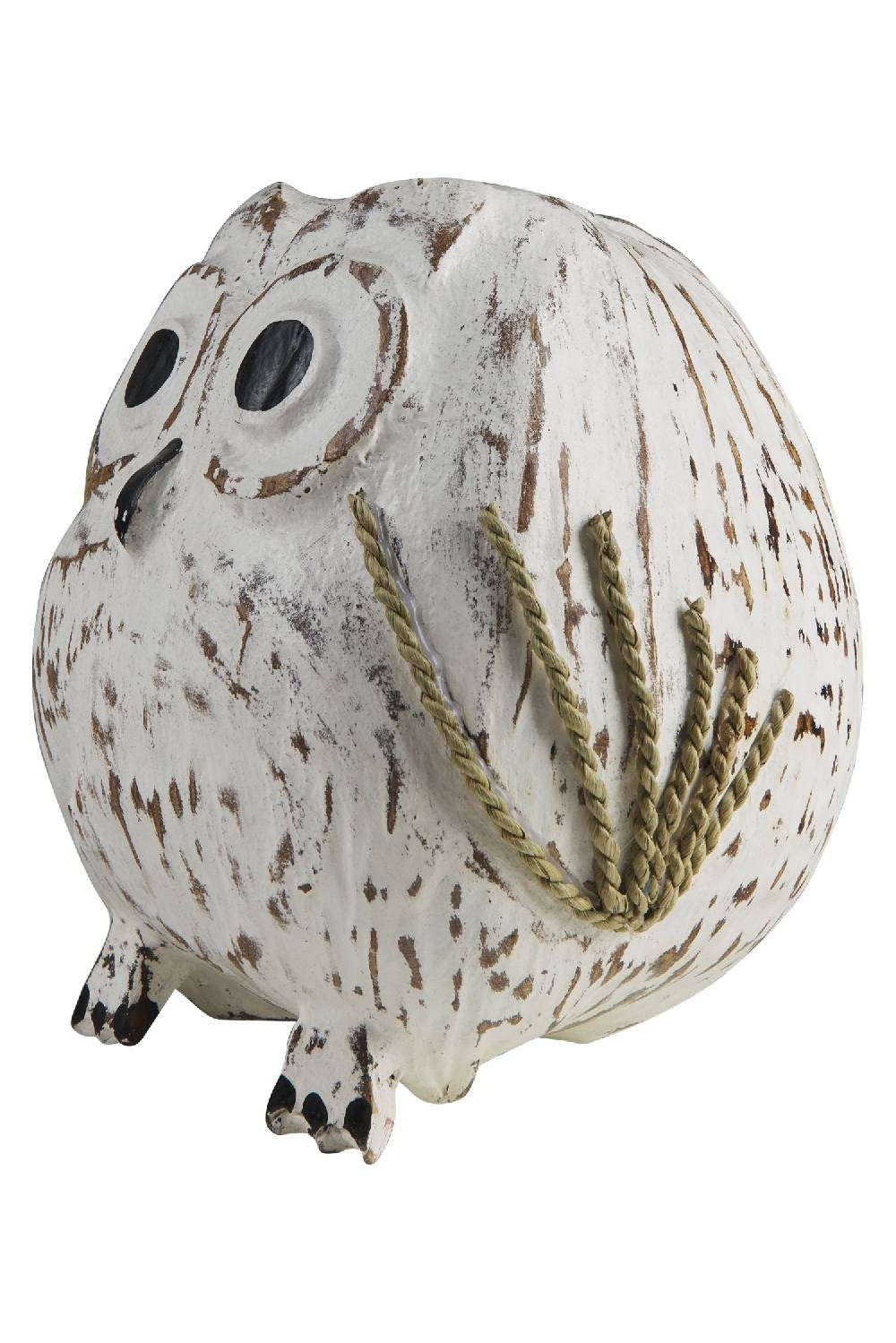 Novità Home Decor - Civetta Cocco Bianco Offerta Giorno del Papà