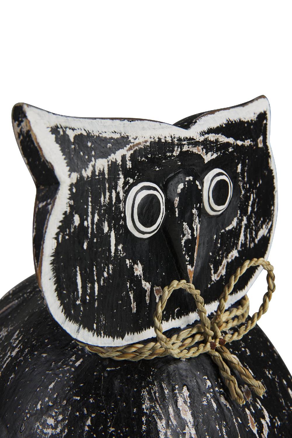 Novità Home Decor - Civetta Ali Aperte Cocco Nera Offerta San Valentino