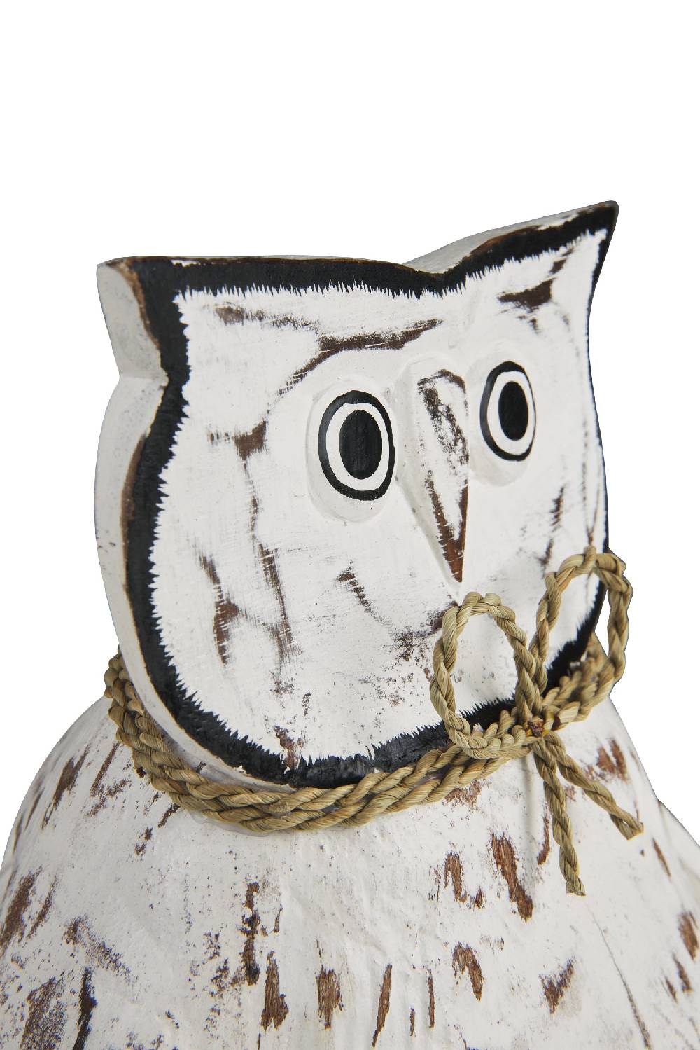 Novità Home Decor - Civetta Ali Aperte Cocco Bianca Smaltimento dello stoccaggio
