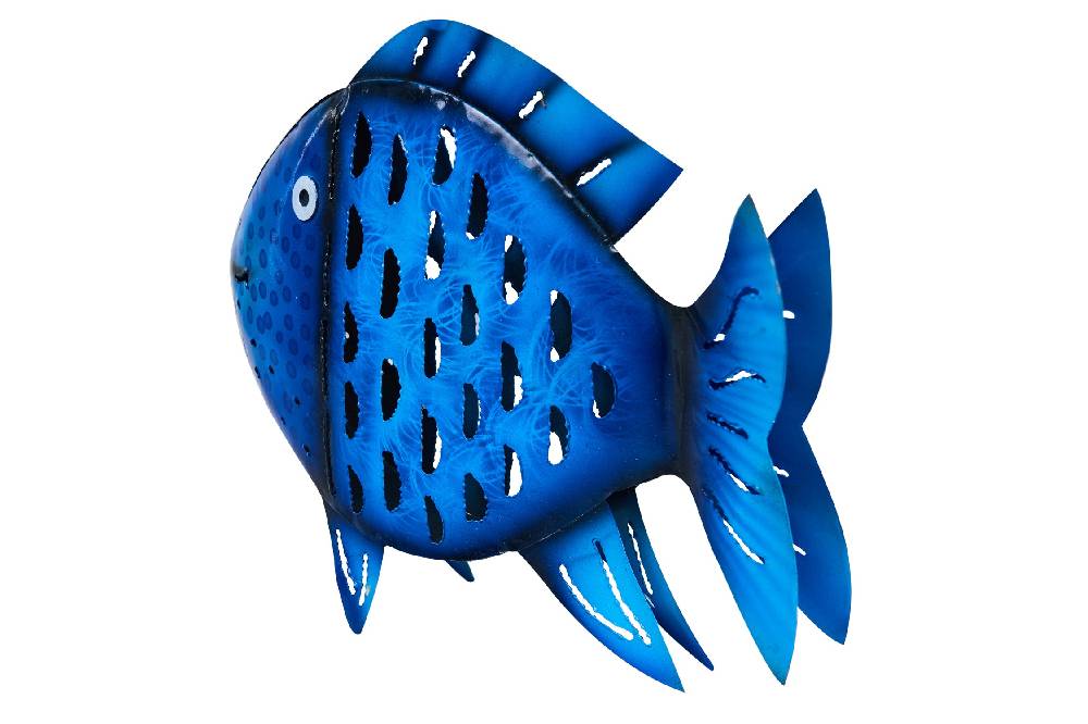 Novità Home Aquarium - Pesce Medio In Ferro Blue Offerta migliore