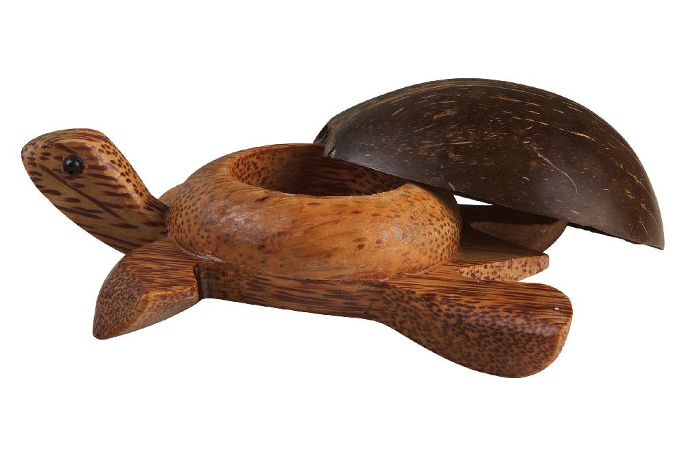 Novità Home Turtle - Porta Tea Light Carapace In Cocco Online Outlet