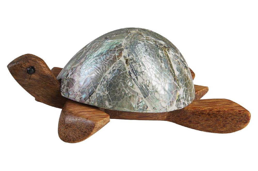 Novità Home Turtle - Porta Tea Light Carapace In Abalone Offerta temporanea
