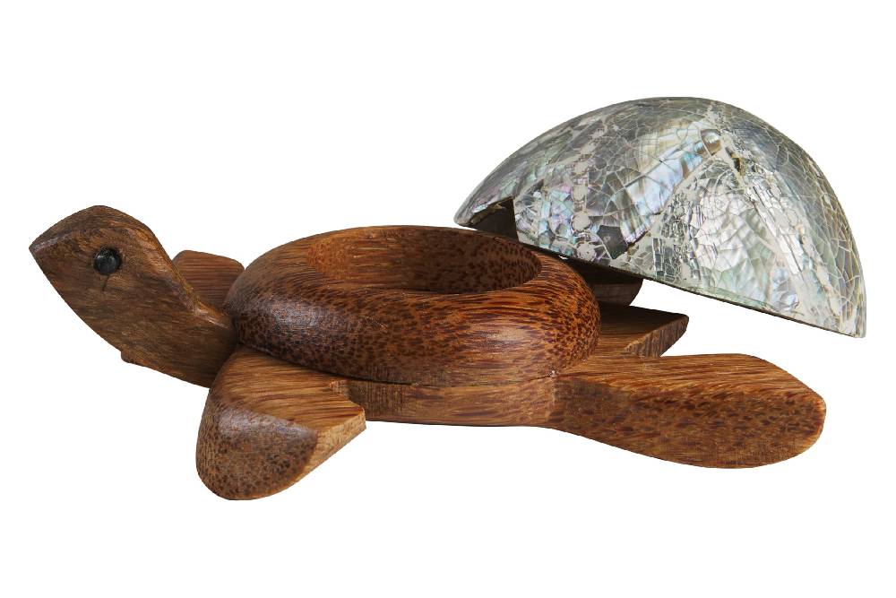 Novità Home Turtle - Porta Tea Light Carapace In Abalone Offerta temporanea