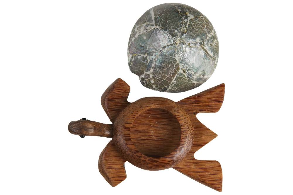 Novità Home Turtle - Porta Tea Light Carapace In Abalone Offerta temporanea