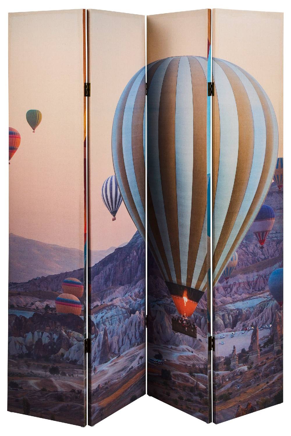 Novità Home Paravento - Volo Di Mongolfiere 4 Ante Linen Fino al 65% di sconto