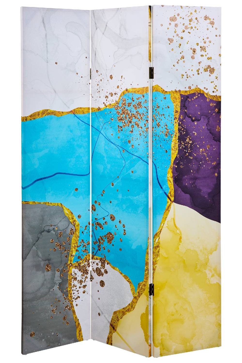 Novità Home Paravento - Marble Multi Colors 3 Ante Canvas Only for today