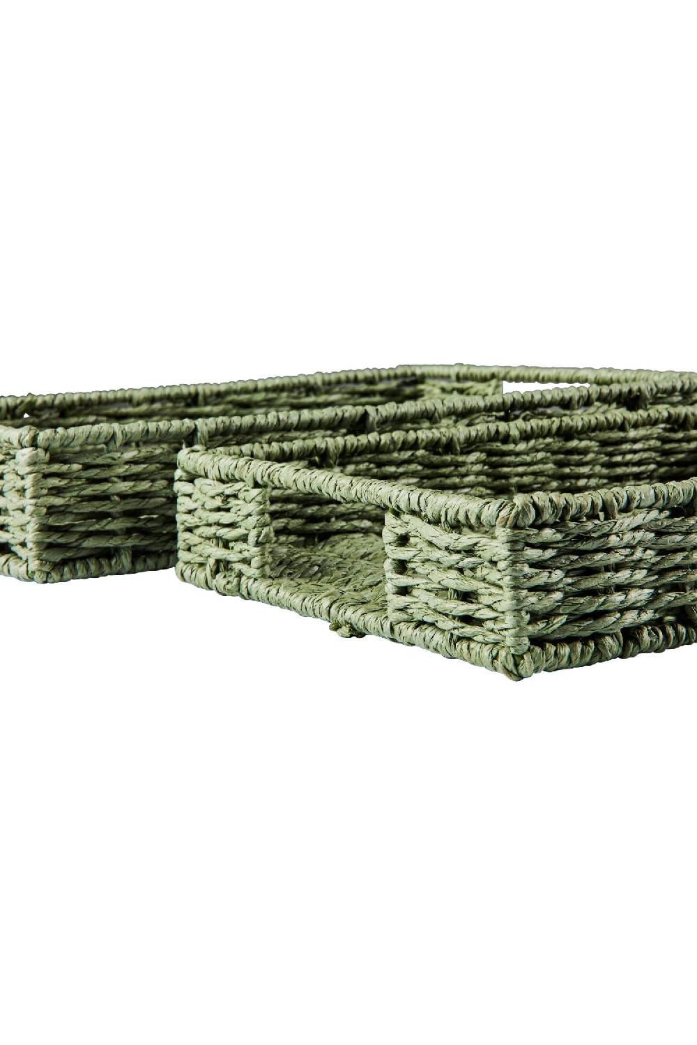 Novità Home Gourmet - Cesto Vassoio Rettangolare Green Set 1/2 Offerta speciale della fabbrica
