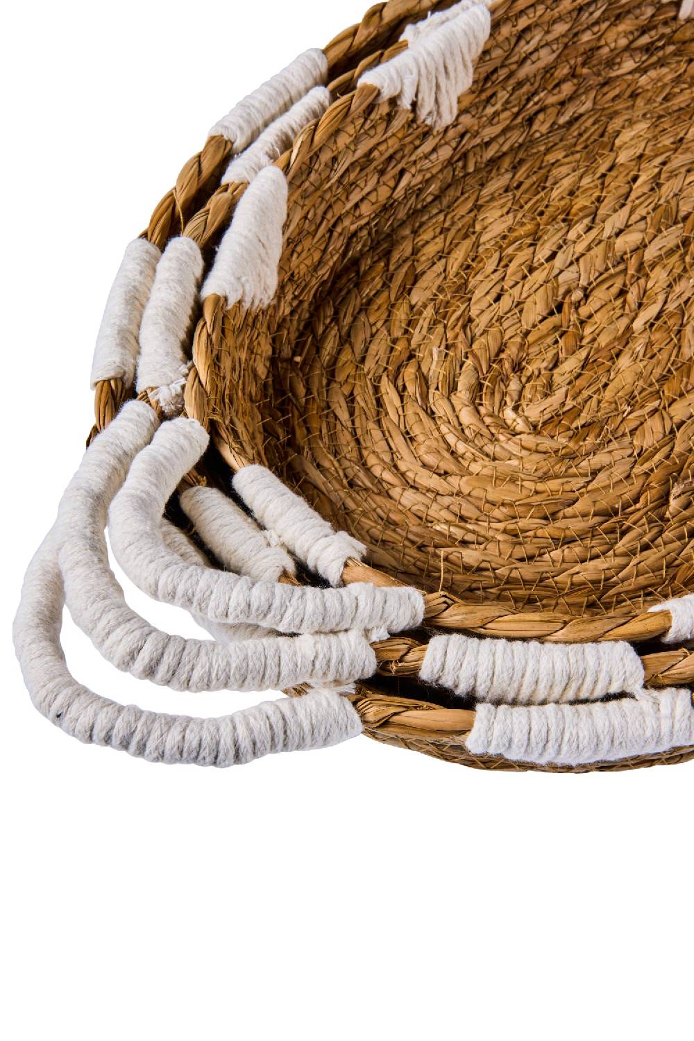 Novità Home Boho Chic - Ceste Vassoi Ovali Con Manici Porta Pyrex Solo un giorno rimasto