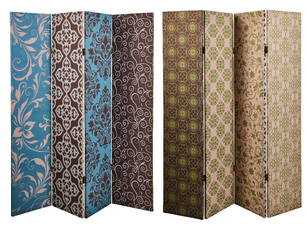 Novità Home Paravento - Stampa Barocco Fronte Retro 4 Ante Linen 50% di sconto con spedizione gratuita