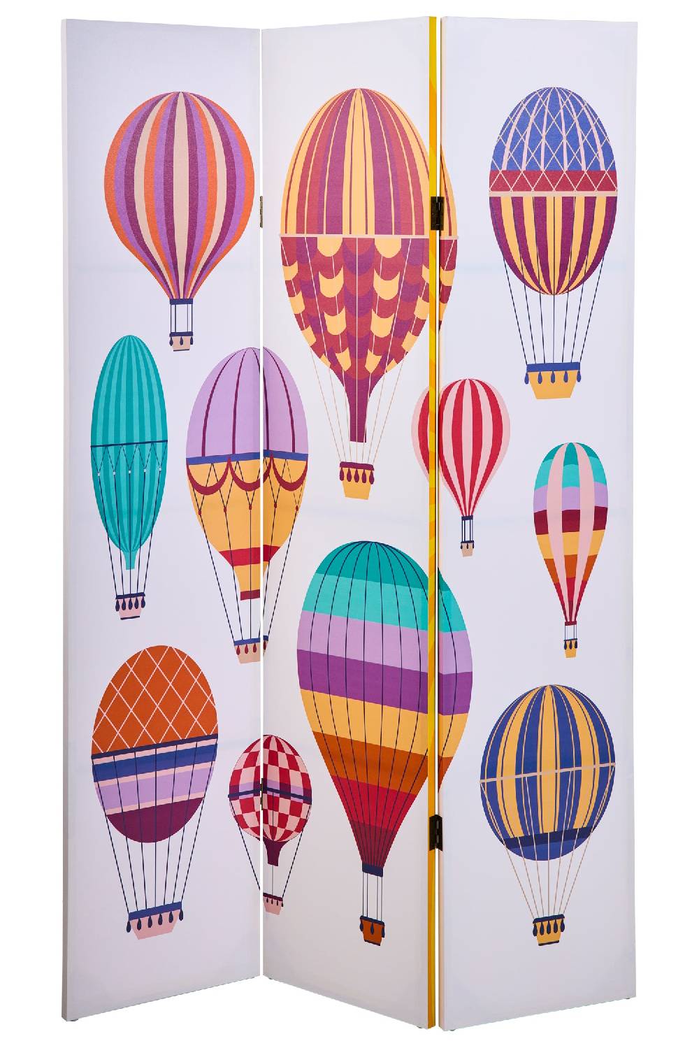 Novità Home Paravento - Mongolfiere Paraide Fronte Retro 3 Ante Canvas Trasporto libero internazionale
