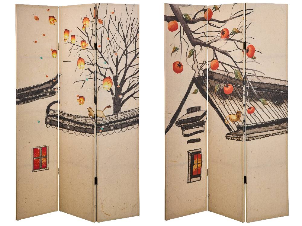 Novità Home Paravento - Magie Di Autunno Fronte Retro 3 Ante Linen Officina