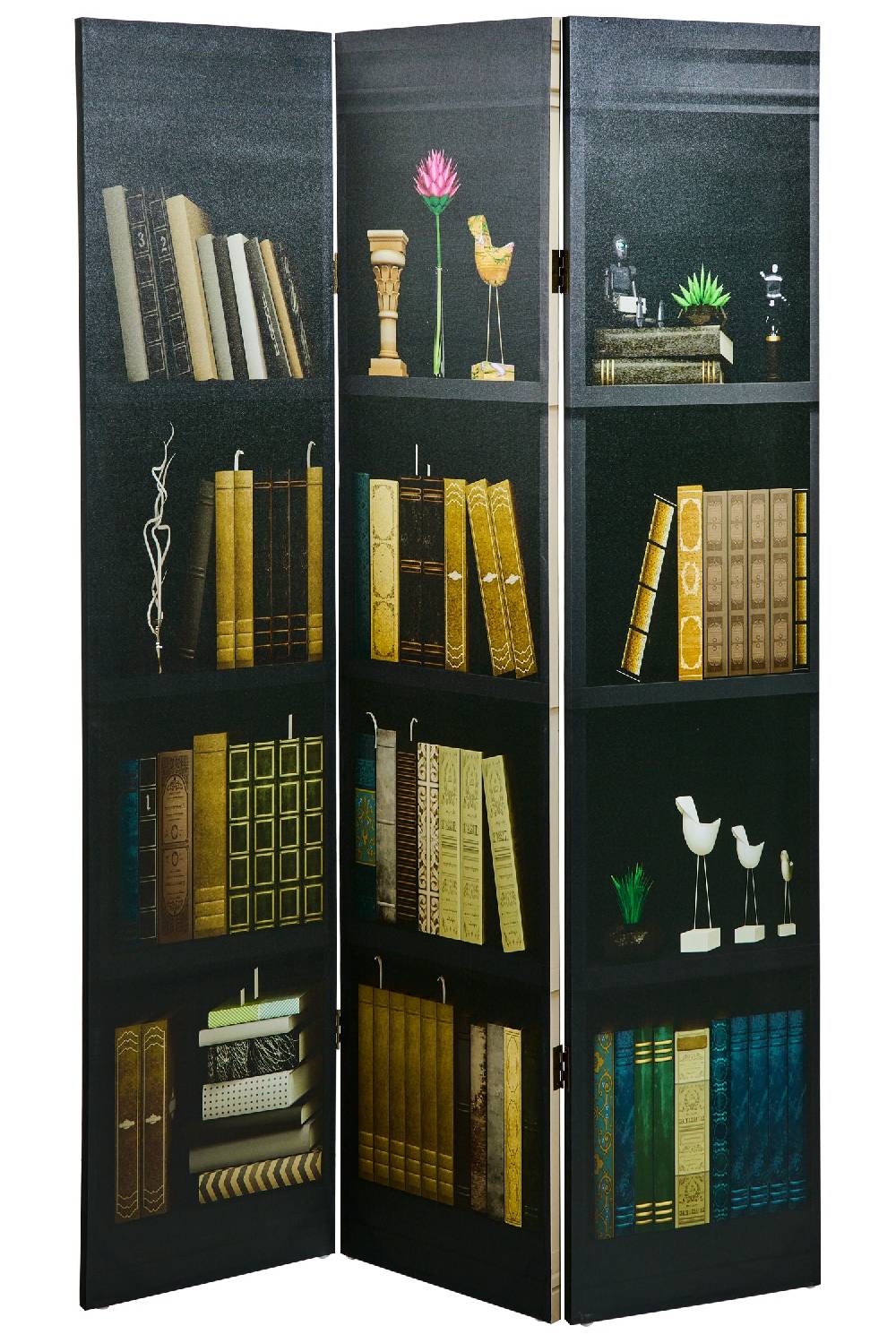 Novità Home Paravento - Libreria Fronte Retro 3 Ante Canvas Limitato a 3 giorni
