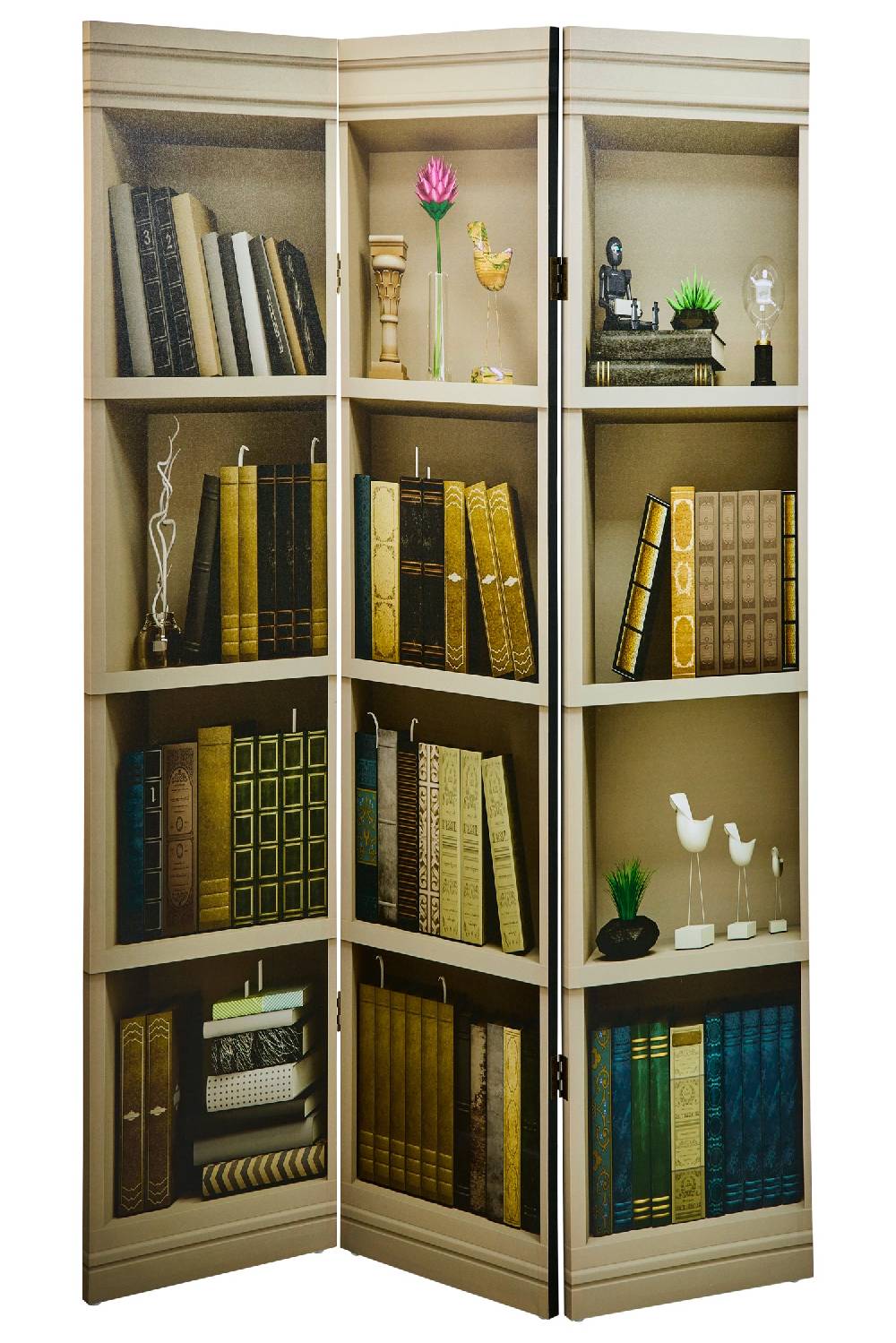 Novità Home Paravento - Libreria Fronte Retro 3 Ante Canvas Limitato a 3 giorni