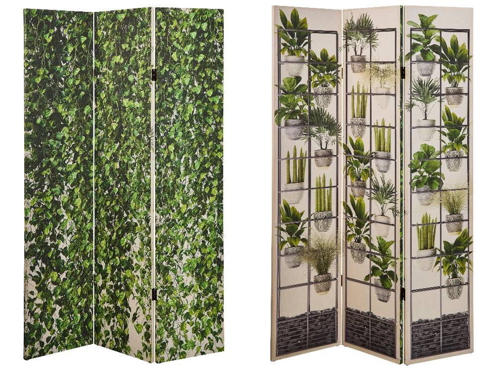 Novità Home Paravento - Giardino Orizzontale 3 Ante Linen Black Friday Prezzi