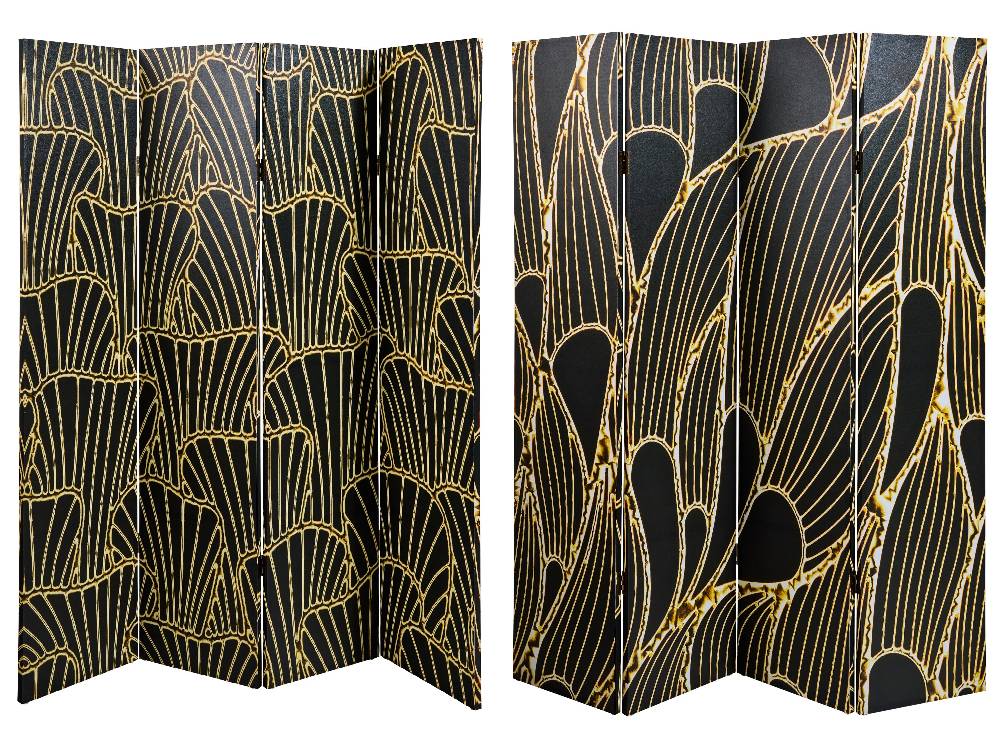 Novità Home Paravento - Deco' Fronte Retro 4 Ante Canvas In vendita
