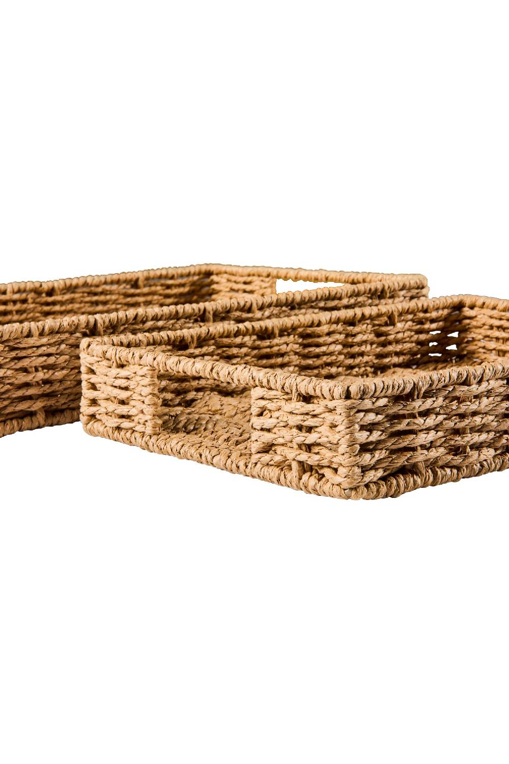 Novità Home Gourmet - Cesto Vassoio Rettangolare Natural Set 1/2 Italy
