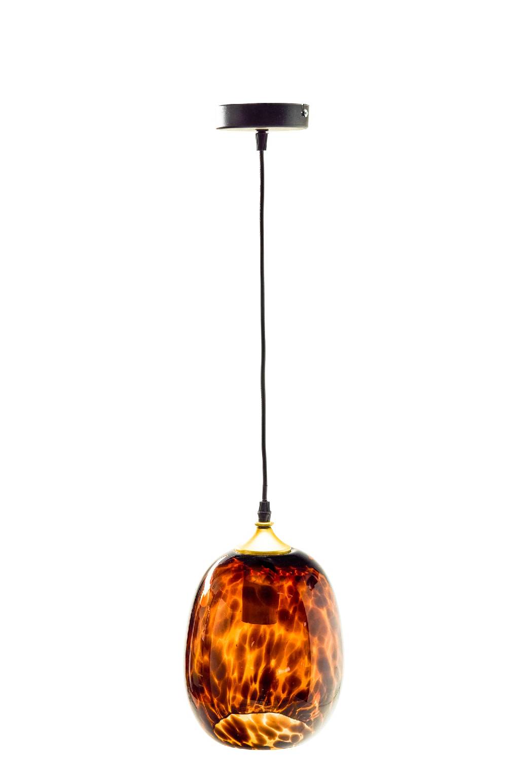 Novità Home Glass - Lampadario Forma Uovo Maculato Promozione