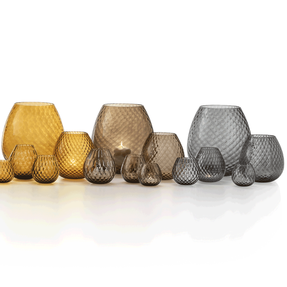Masonmoretti Macramè XXL Grey Candle Holder Vendita Economica