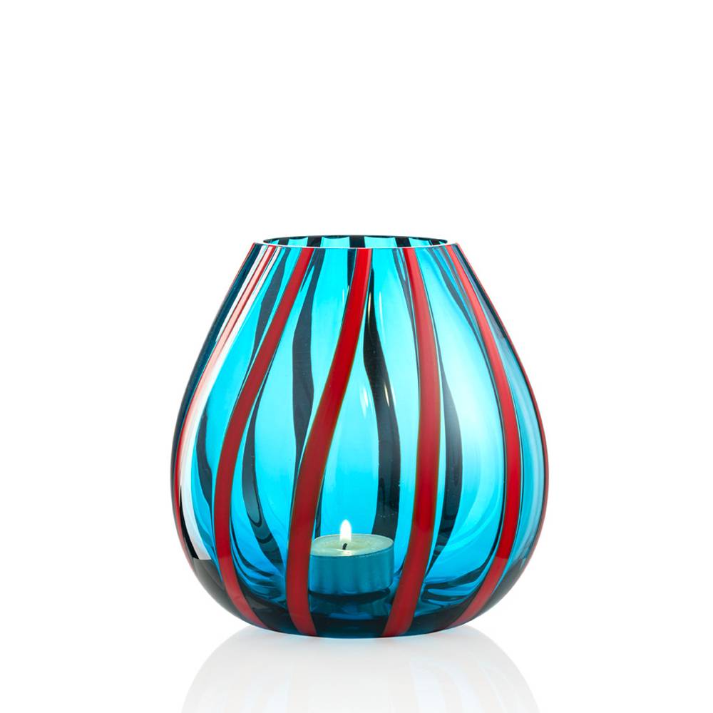 Masonmoretti Candle Holder String Large Coral Aquamarine Super Saving Price