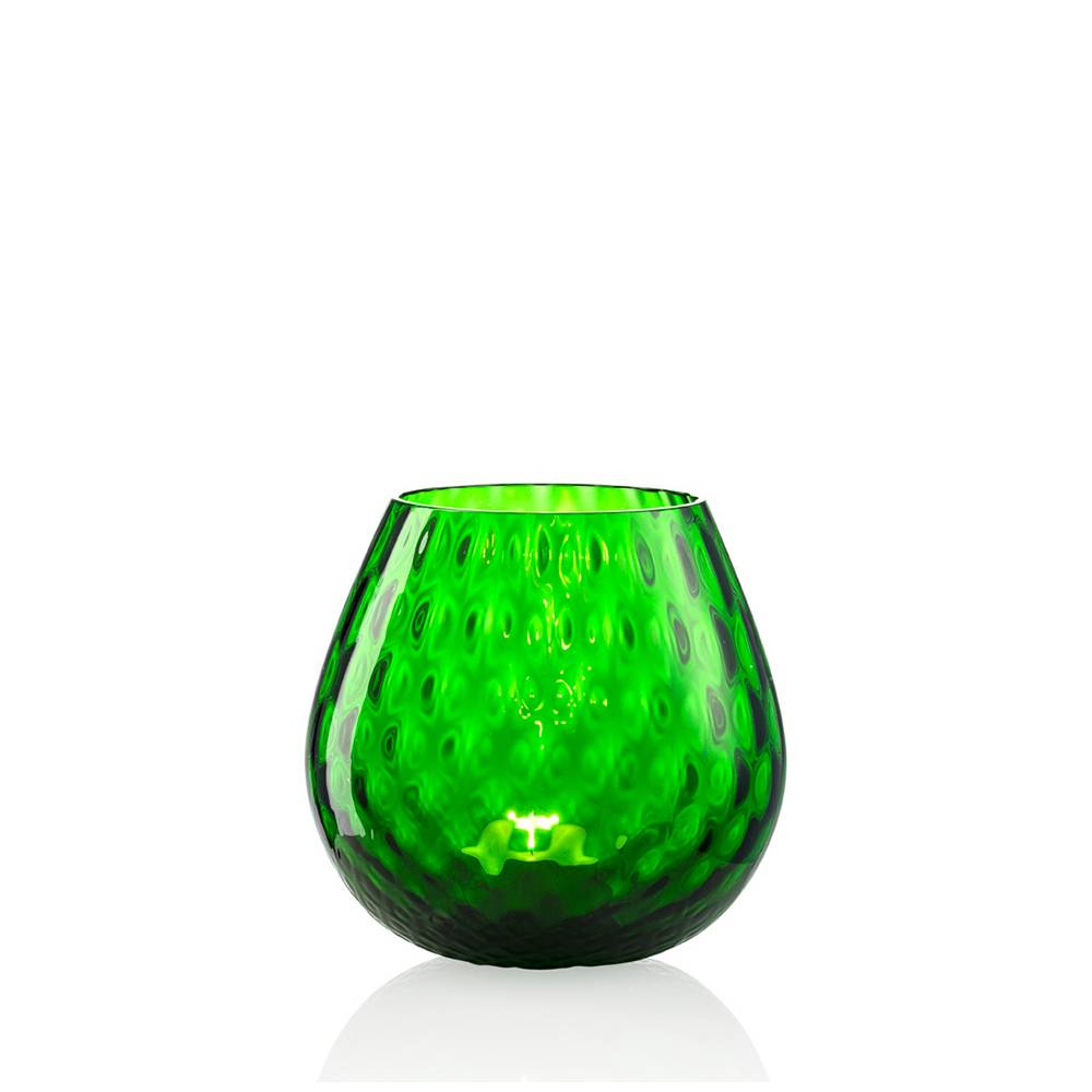 Masonmoretti Candle Holder Macramè Medium Green Pino Sostegno trimestrale