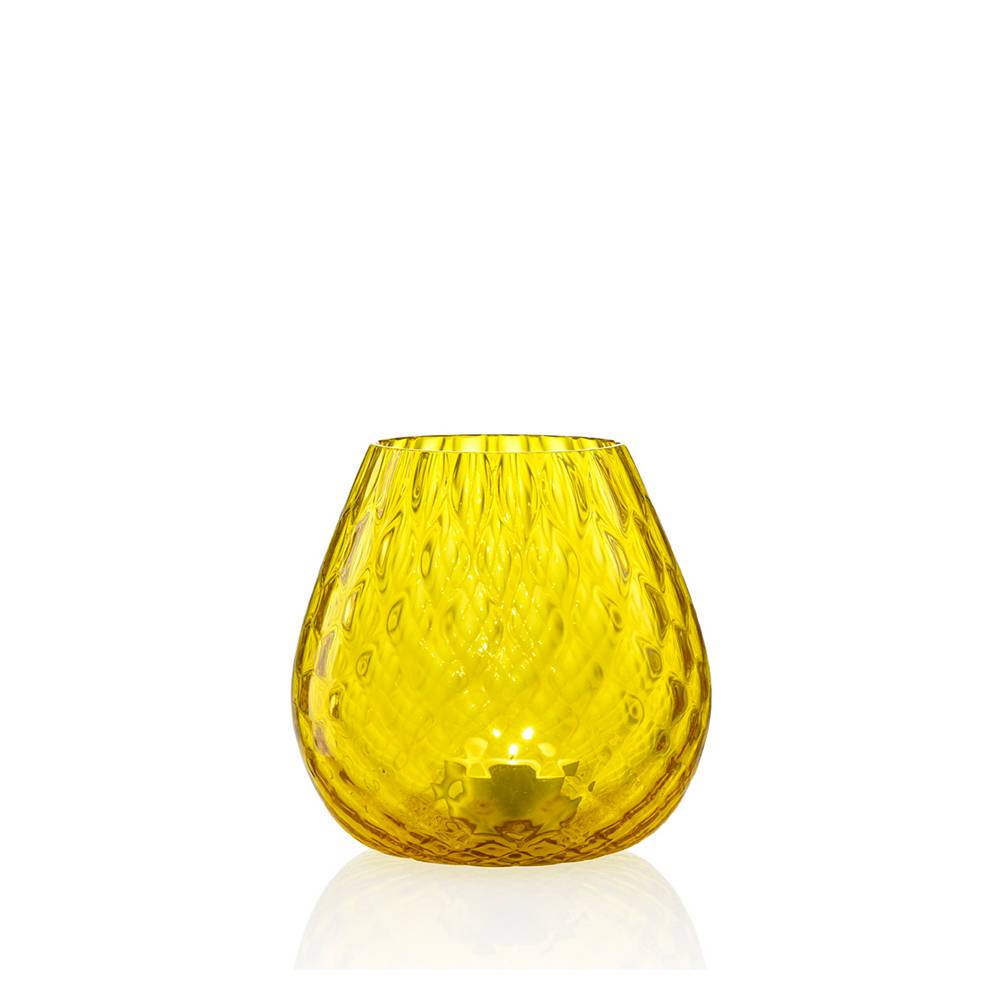 Masonmoretti Candle Holder Macramè Medium Yellow 50% di sconto con spedizione gratuita