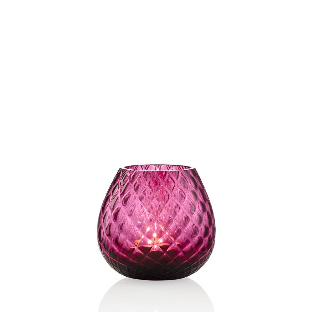 Masonmoretti Candle Holder Macramè Little Ruby Red Vendita