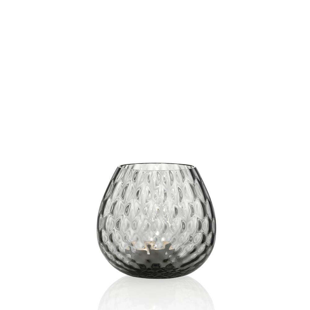 Masonmoretti Candle Holder Macramè Little Grey Pezzi Unici