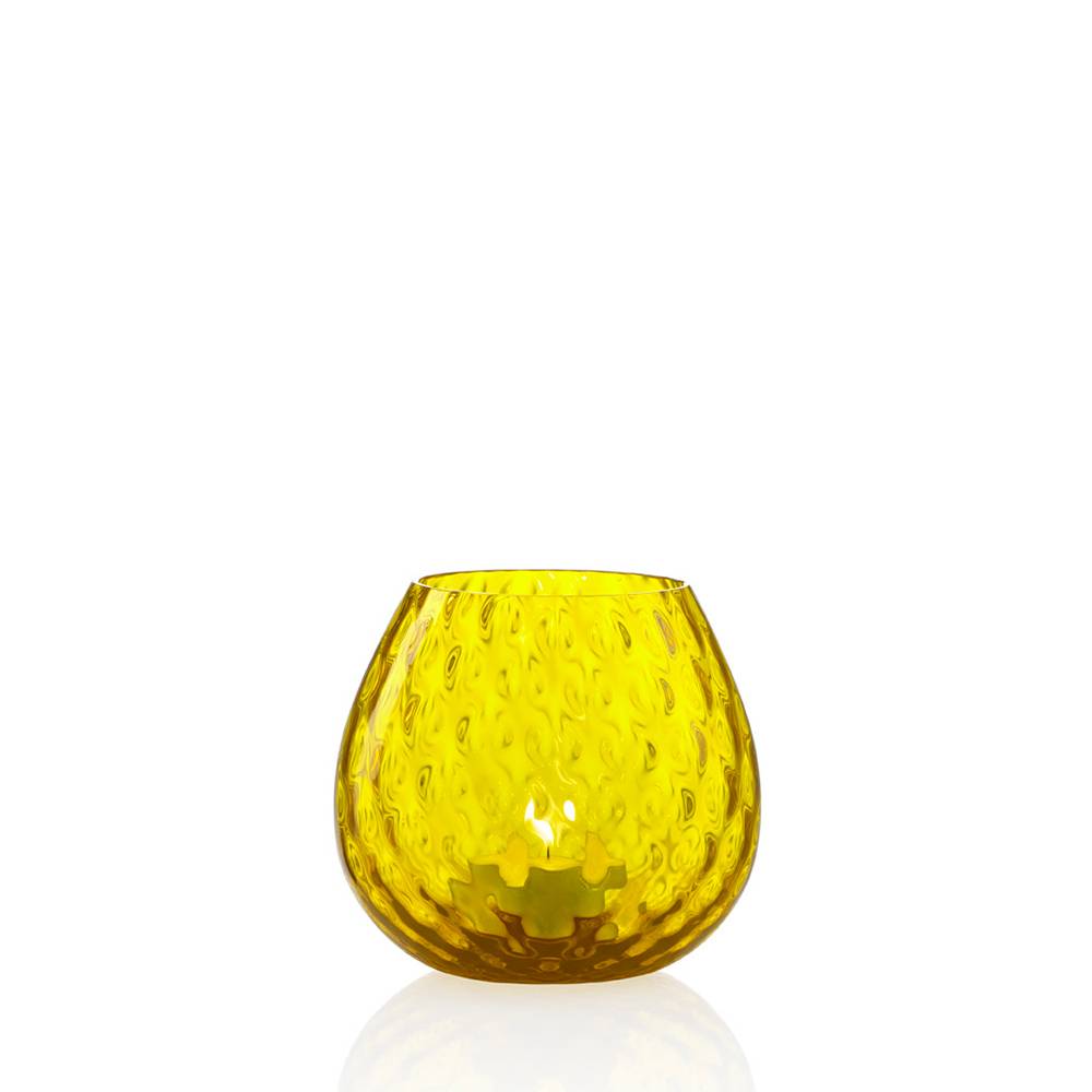 Masonmoretti Candle Holder Macramè Little Yellow Consegna Veloce