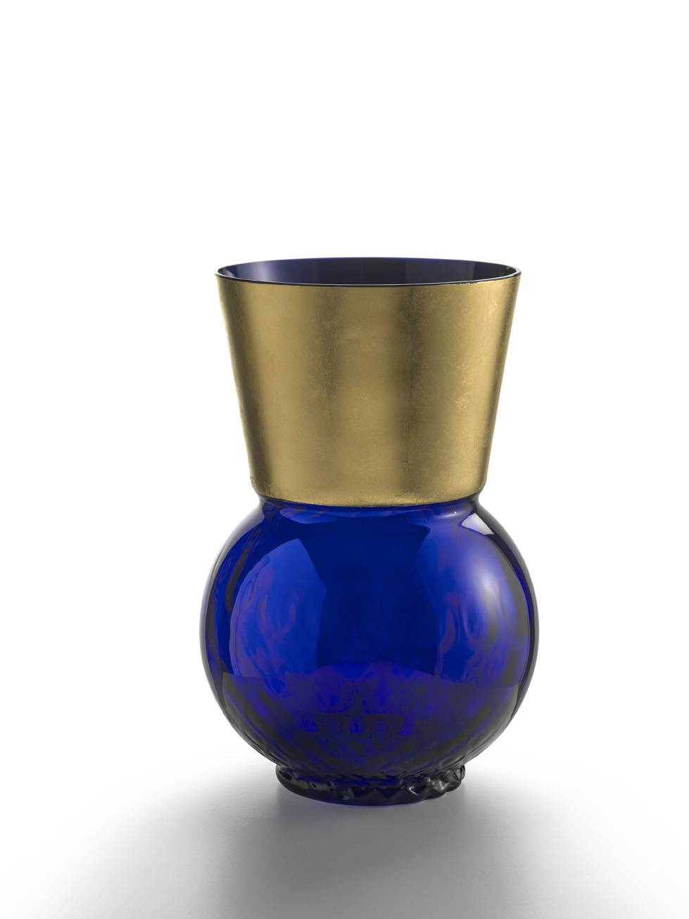 Masonmoretti Vase Medium Basilio Blue Oro Prezzo Ridotto