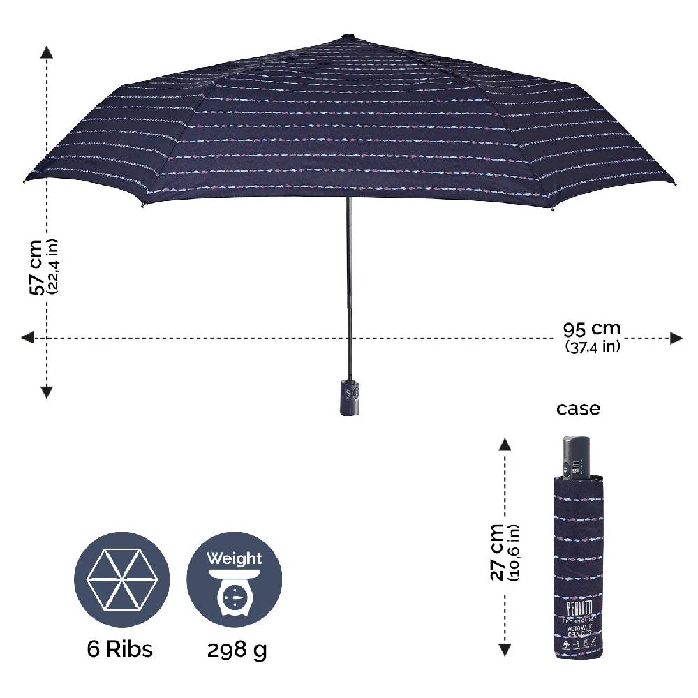 Perletti Ombrello Extra Piatto Viola Technology Promozione Limitata