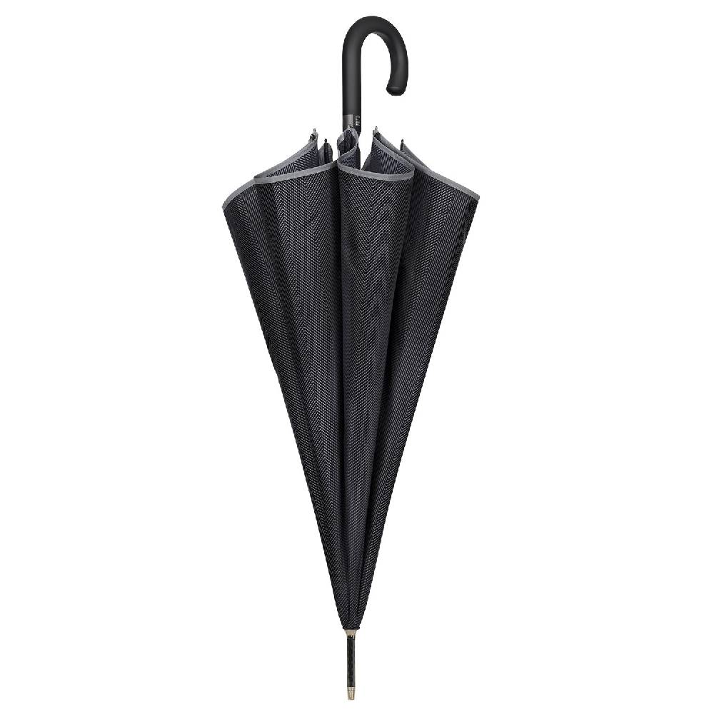 Perletti Ombrello Nero Bordo Catarifrangente Travel Flash Sale