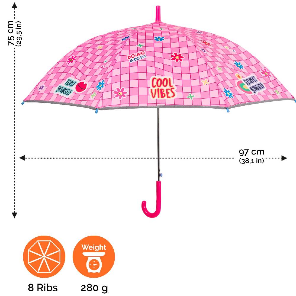 Perletti Ombrello Cool Vibes Rosa Automatico Offerte