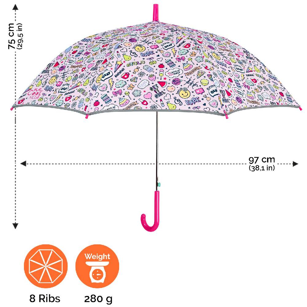 Perletti Ombrello Stickers Bambina Automatico Vendita Calda
