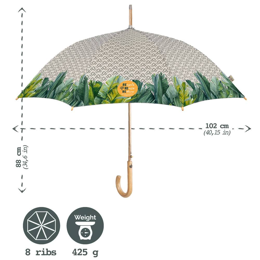 Perletti Ombrello Green Lungo Palme Sottocosto