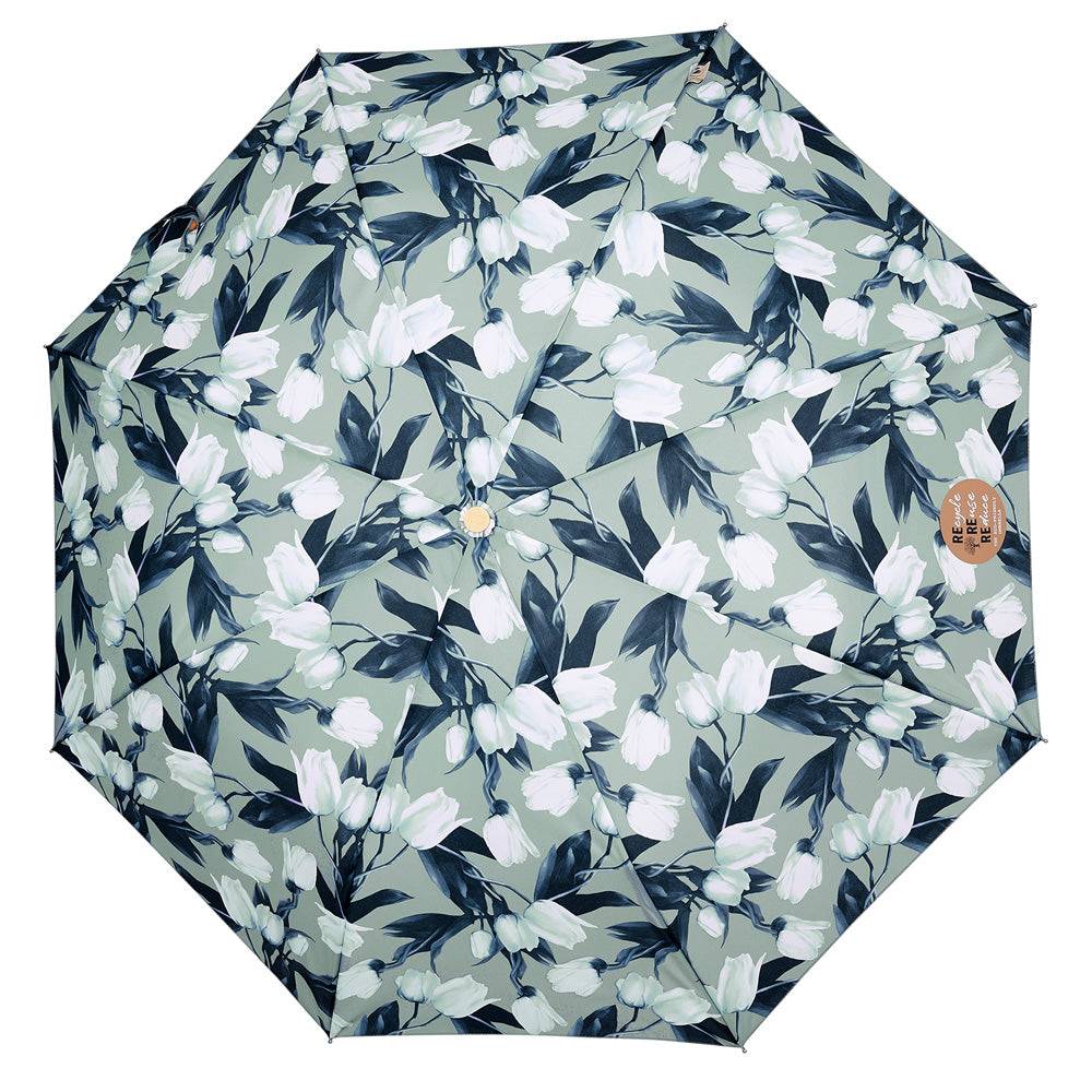 Perletti Ombrello Green Pieghevole Tulipani Sconto