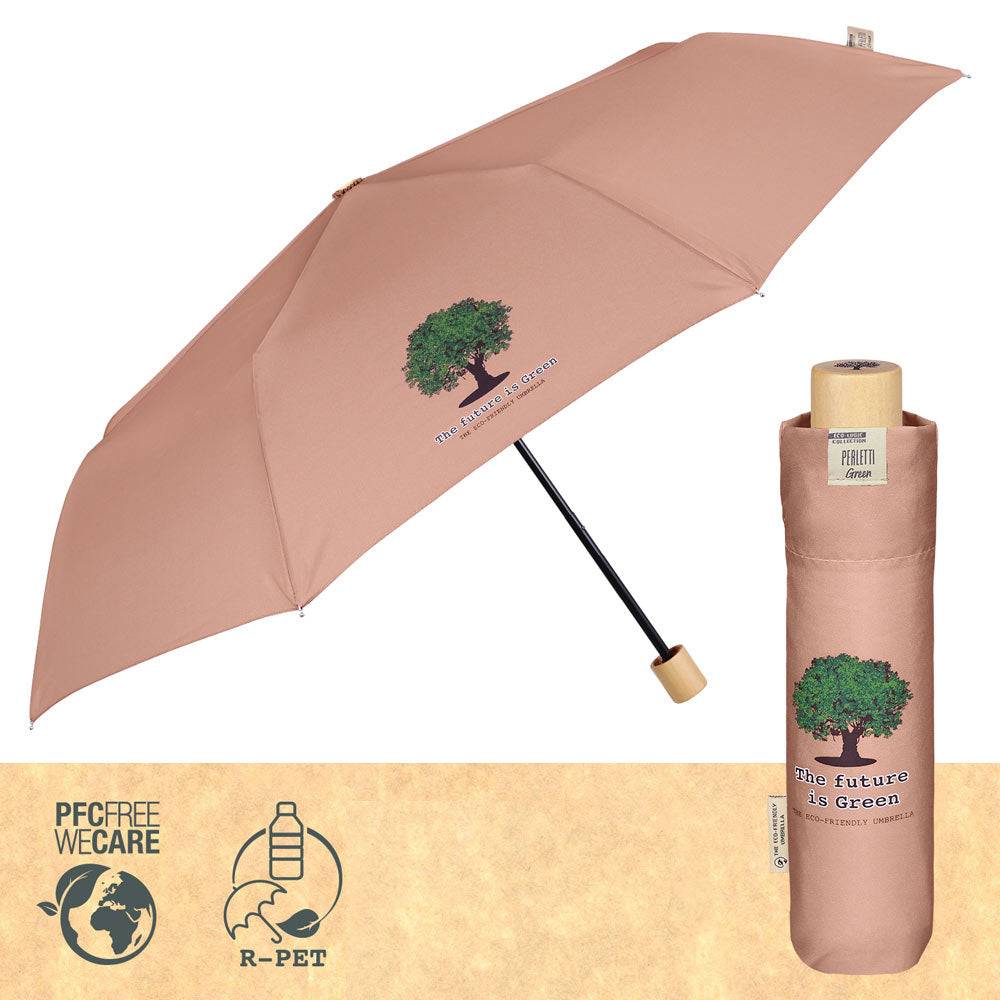 Perletti Ombrello Green Mini Tinta Unita Economico