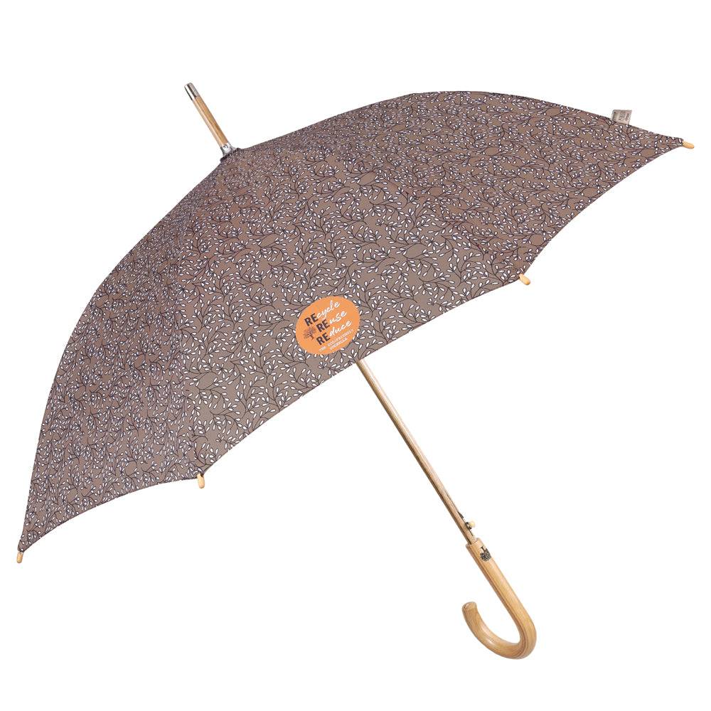 Perletti Ombrello Green Lungo con Foglie