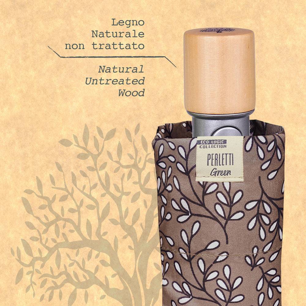 Perletti Ombrello Green Ecologico con Fiori Saldi Di Fabbrica