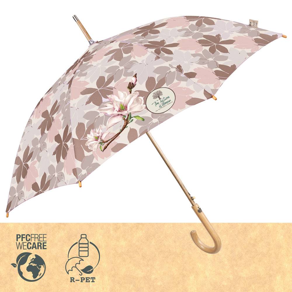 Perletti Ombrello Green Lungo Orchidea Nuova