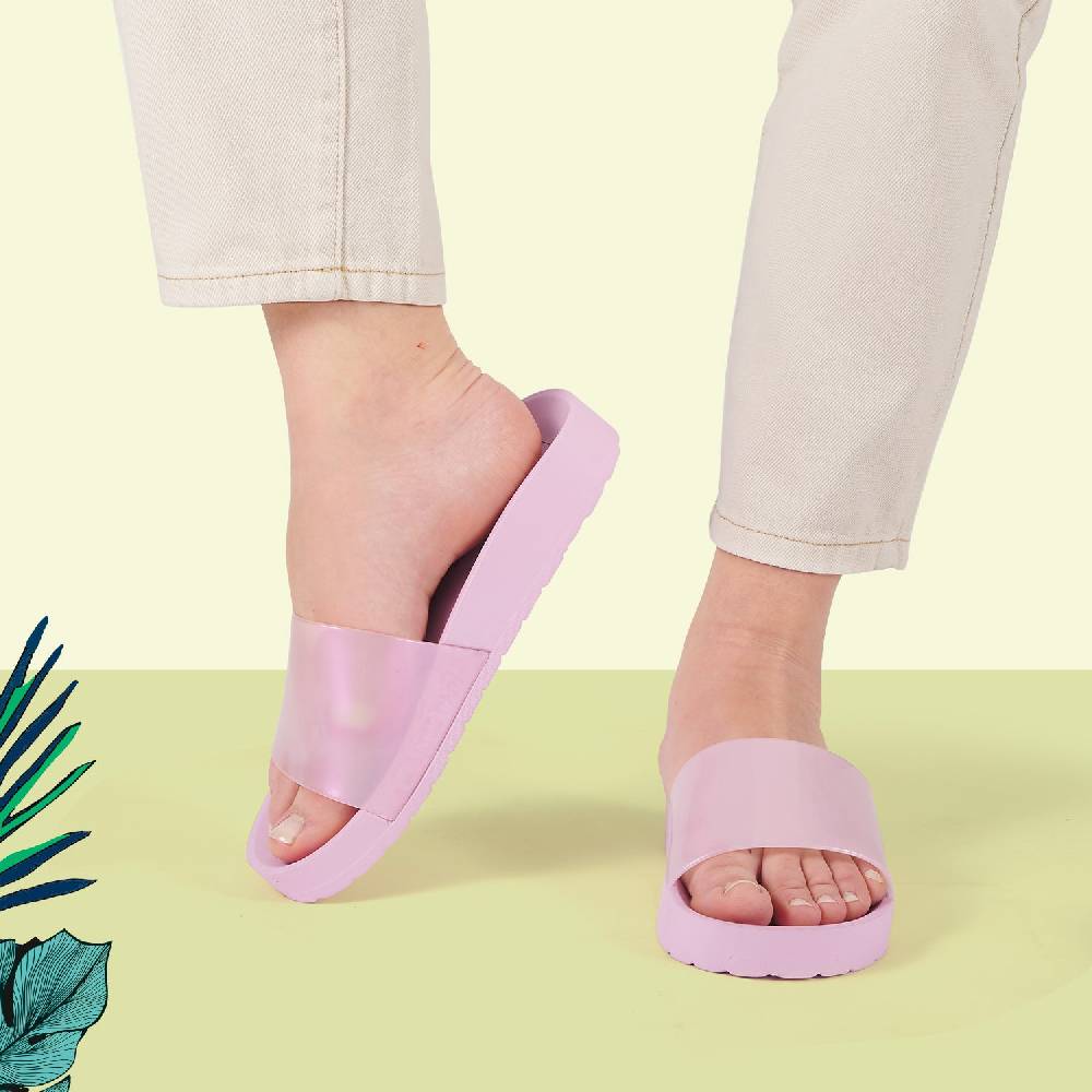 Perletti Ciabatte con Fascia Perlata Moda