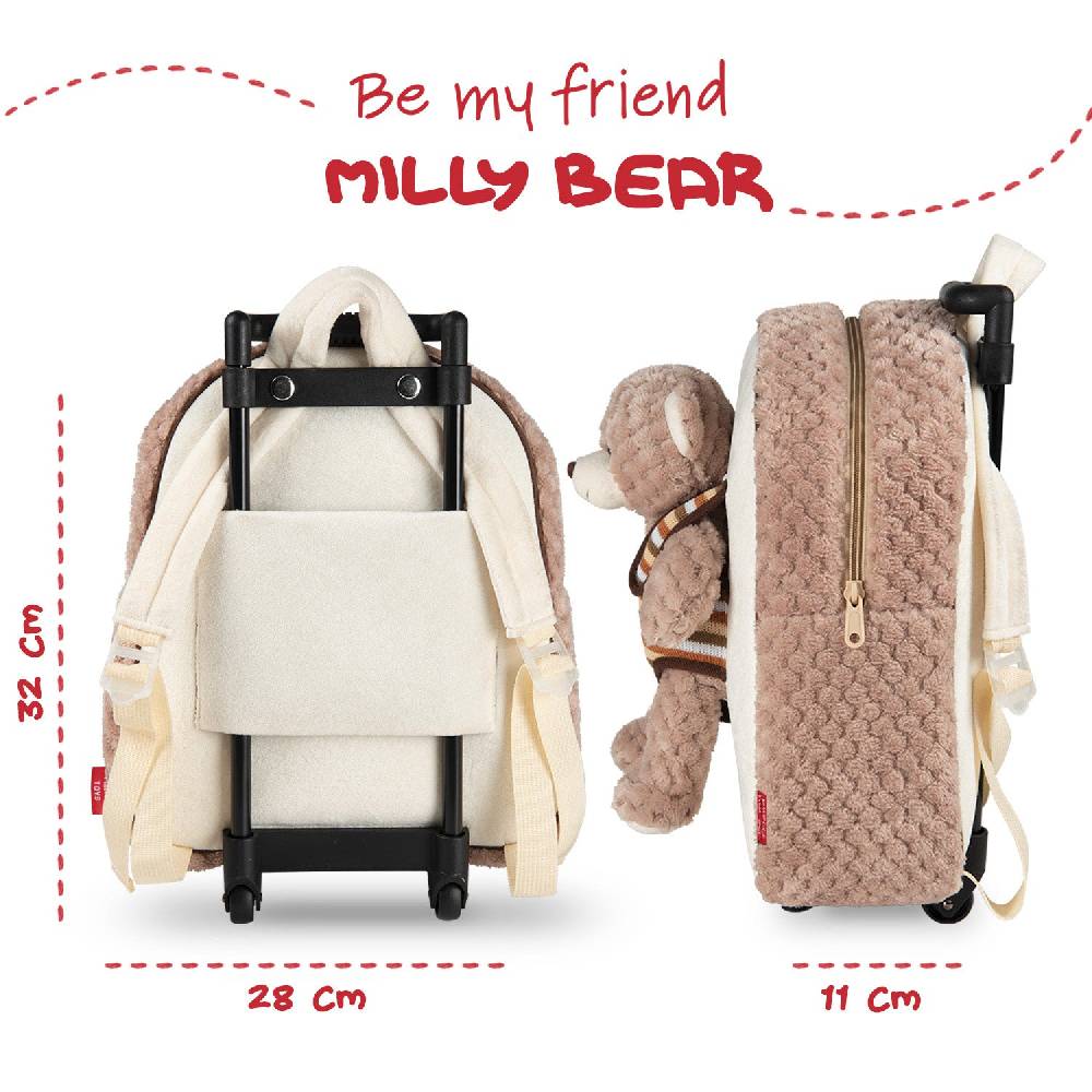 Perletti Trolley Morbido con Peluche Soddisfazione Garantita